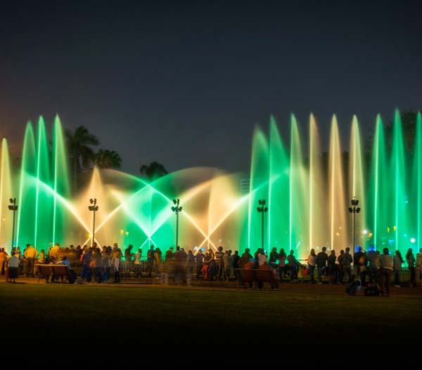 Illuminated Fountains