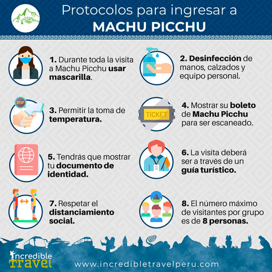 Protocolos para ingresar a Machu Picchu